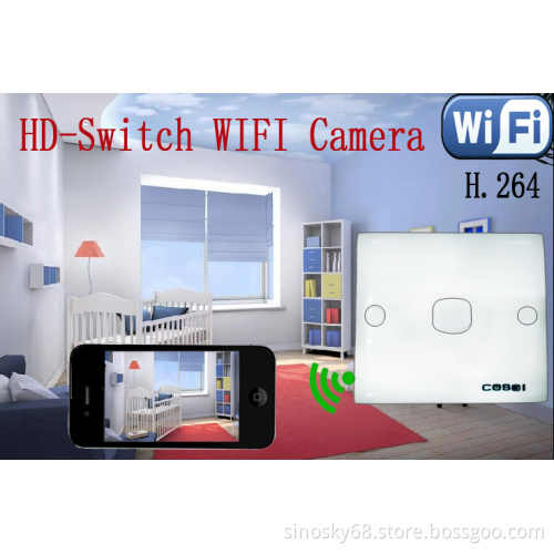 Mini WiFi Power Swich Camera IP P2p HD Video Recorder Home Security Wireless Monitor by Your Smart Phone and PC